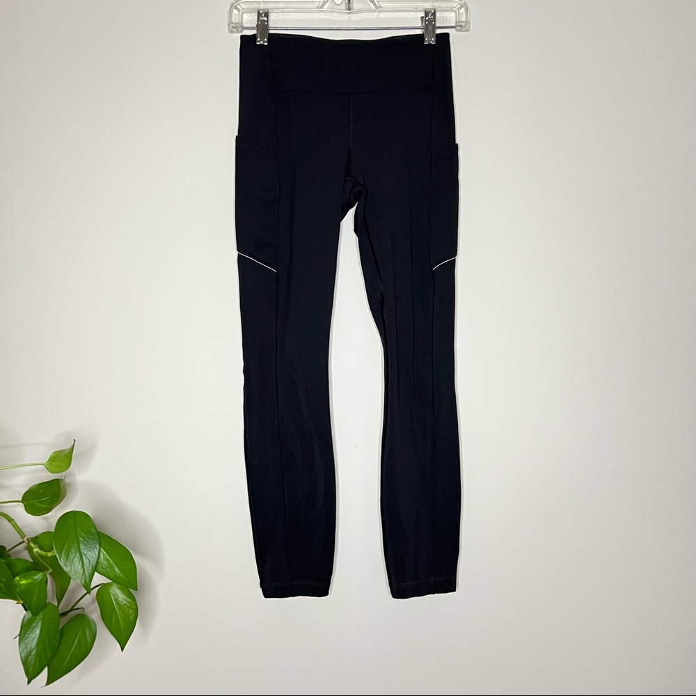 Lululemon Black Legging with Pockets Size 4